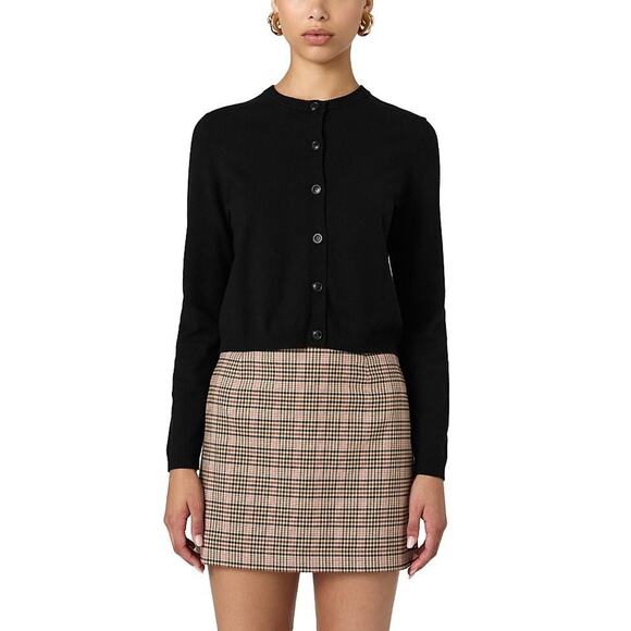 French Connection Women's Black Cosysoft Fitted Cardigan Size XS - Picture 1 of 5